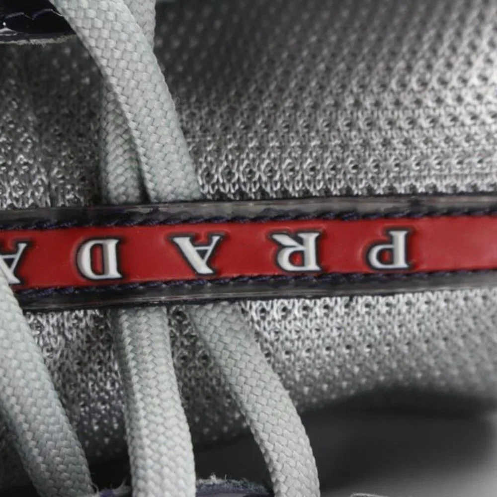 Prada Men's 10 US Cup Patent Leather Vernice Bike Sneaker 4T0341